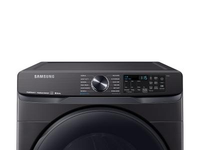 27" Samsung 7.5 Cu. Ft. Smart Electric Dryer With Steam Sanitize In Black Stainless Steel - DVE50R8500V