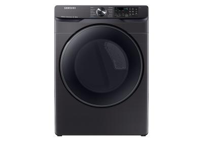 27" Samsung 7.5 Cu. Ft. Smart Electric Dryer With Steam Sanitize In Black Stainless Steel - DVE50R8500V