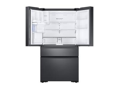 36" Samsung 23 cu. ft. Counter Depth 4-Door French Door Refrigerator in Black Stainless Steel - RF23M8070SG