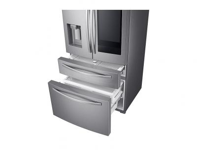 36" Samsung 28 cu. ft. French Door Refrigerator With 21.5” Touch Screen Family Hub - RF28R7551SR