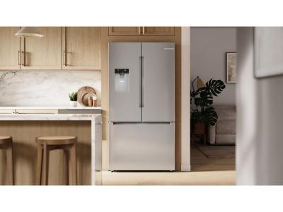 36" Bosch 100 Series French Door Bottom Mount Refrigerator - B36CD10ENS
