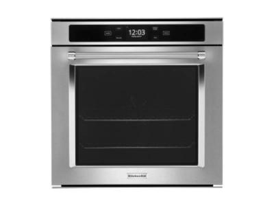 24" KitchenAid 2.90 Cu. Ft. Smart Single Wall Oven with True Convection - YKOSC504PPS