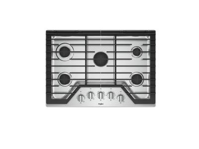 30" Whirlpool Gas Cooktop in Stainless Steel With 5 Burners - WCG97US0HS