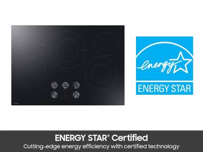 30" Samsung Electric Energy Star Certified Cooktop with Illuminated Knobs - NZ30FG6332RKAA