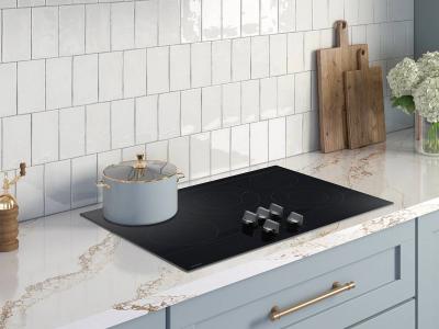 30" Samsung Electric Energy Star Certified Cooktop with Illuminated Knobs - NZ30FG6332RKAA