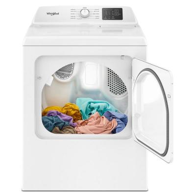 29" Whirlpool 7.0 cu. ft. Vented Top Load Electric Dryer with AutoSensing - YWED4105SW