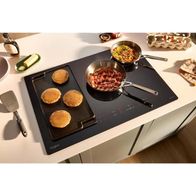 30" Whirlpool Intelligent Induction Cooktop with Temp Cook Technology - WCIT7030SB