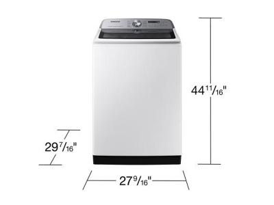 28" Whirlpool 5.2 Cu. Ft. Top Load Agitator Washer with Built-In Faucet - WTW5025SW