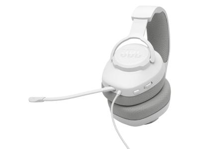 JBL Quantum 100M2 Wired Over-Ear Gaming Headset with Omnidirectional Detachable Mic with Mute - JBLQTUM100M2WHTAM