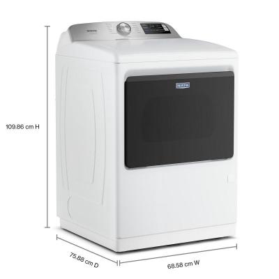27" Maytag 7.4 Cu. Ft. Pet Pro Top Load Gas Dryer with Extra Power and Sanitize Cycle - MGD7205RW