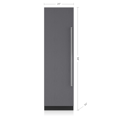 24" SUBZERO  Designer Column Refrigerator/Freezer Panel Ready - IC-24C-LH