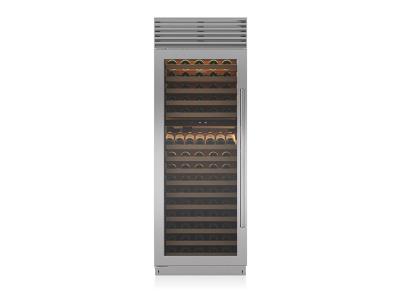 30" SUBZERO Built-In Column Wine Storage - BW-30/S/PH-RH