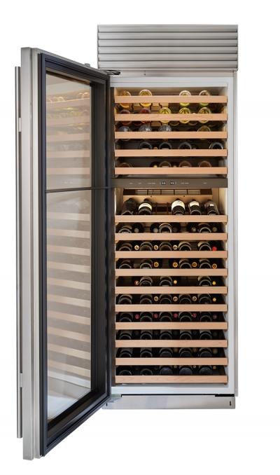 30" SUBZERO Built-In Column Wine Storage - BW-30/S/PH-RH