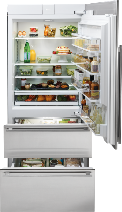 36" SUBZERO Integrated Over-and-Under Refrigerator Internal Dispenser - Panel Ready - IT-36RID-RH