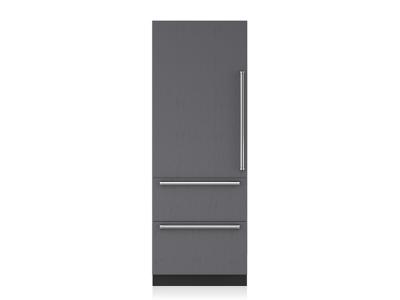 30" SUBZERO  Integrated Over-and-Under Refrigerator/Freezer with Ice Maker and Internal Dispenser - Panel Ready-  IT-30CIID-LH