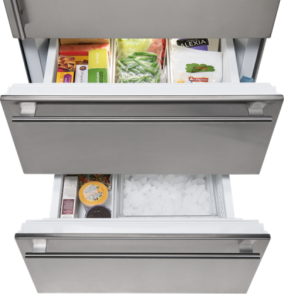 30" SUBZERO  Integrated Over-and-Under Refrigerator/Freezer with Ice Maker and Internal Dispenser - Panel Ready-  IT-30CIID-LH