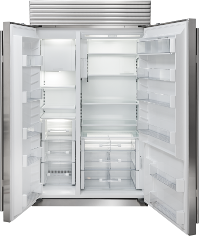 48" SUBZERO  Built-In Side-by-Side Refrigerator/Freezer with Internal Dispenser - BI-48SID/S/PH