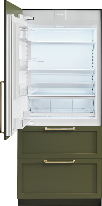  36" SUBZERO Integrated Over-and-Under Refrigerator/Freezer with Internal Dispenser and Ice Maker - Panel Ready -IT-36CIID-LH