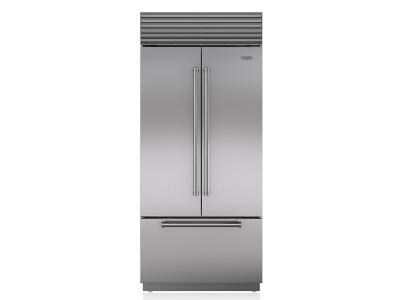 36" SUBZERO Built-In French Door Refrigerator/Freezer with Internal Dispenser - BI-36UFDID/S/TH