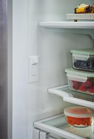 36"SUBZERO Built-In Over-and-Under Refrigerator/Freezer with Internal Dispenser - BI-36UID/S/PH-LH