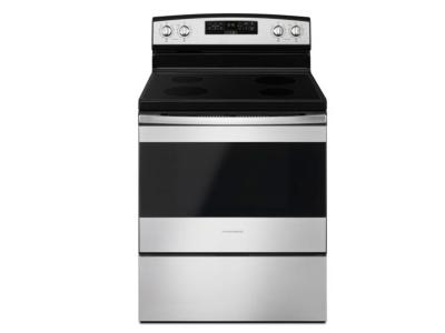 30" Amana Electric Range With Extra-Large Oven Window - YAER6303MFS