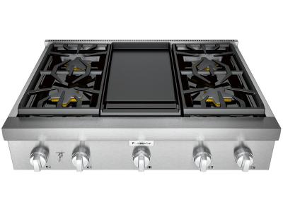 Wolf 48 Sealed Burner Rangetop - 4 Burners and Infrared Dual Griddle  (SRT484DG)