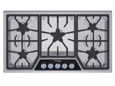 36" Thermador Masterpiece Stainless Steel Gas Cooktop With 5 Burners- SGSX365FS