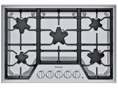 30" Thermador 5 Burner Gas Cooktop - SGSX305TS