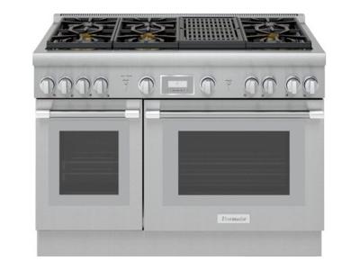 48" Thermador Pro Harmony Standard Depth Gas Range - PRG486WLH