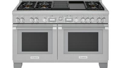 60" Thermador Professional Series Pro Grand Commercial Depth Dual Fuel Range - PRD606WCG