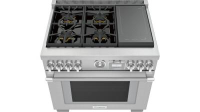 36" Thermador Pro-Grand Freestanding Dual-Fuel Range - PRD364WIGC